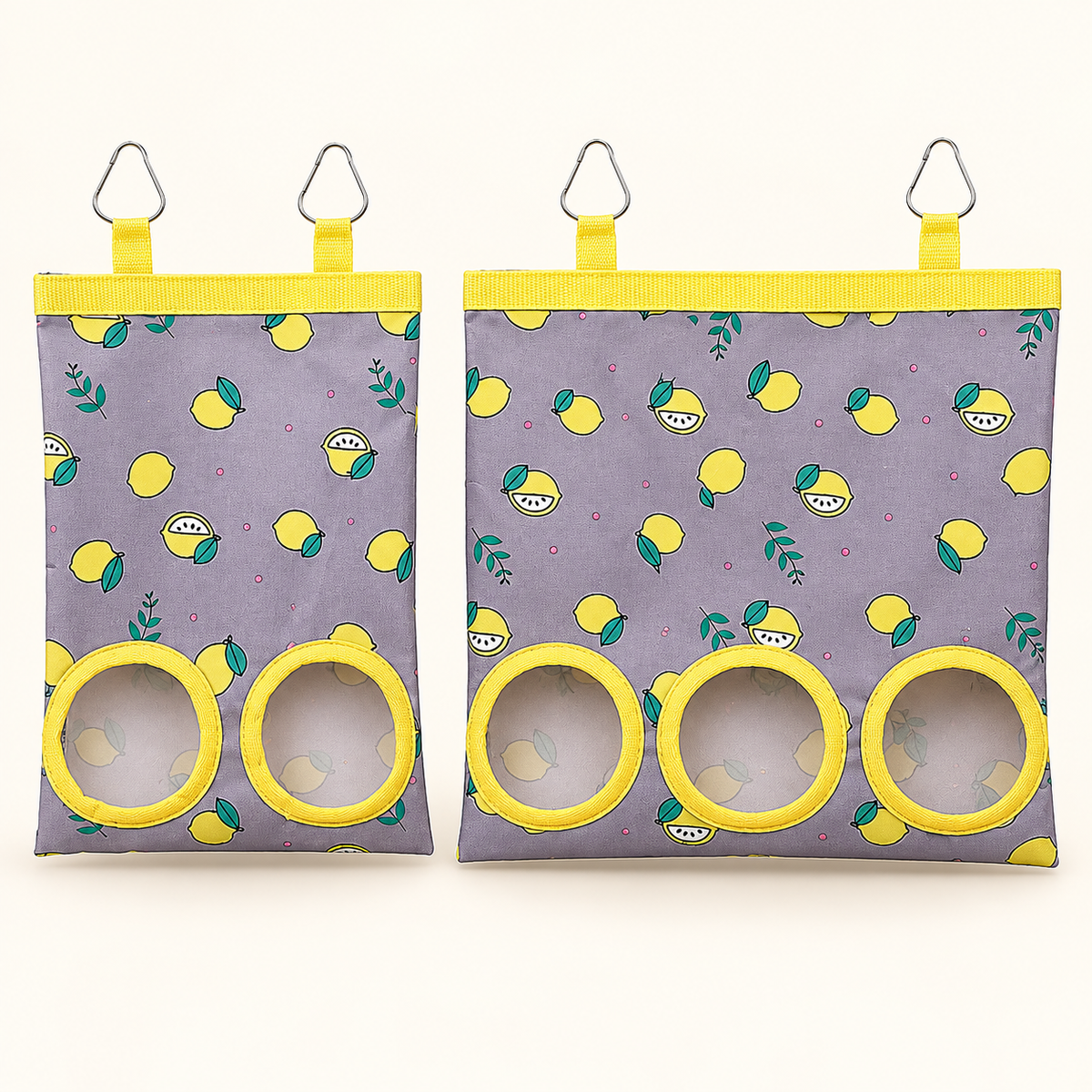 🐹 Hanging Hay Feeder Bag with 2/3 Holes for Rabbits & Small Pets