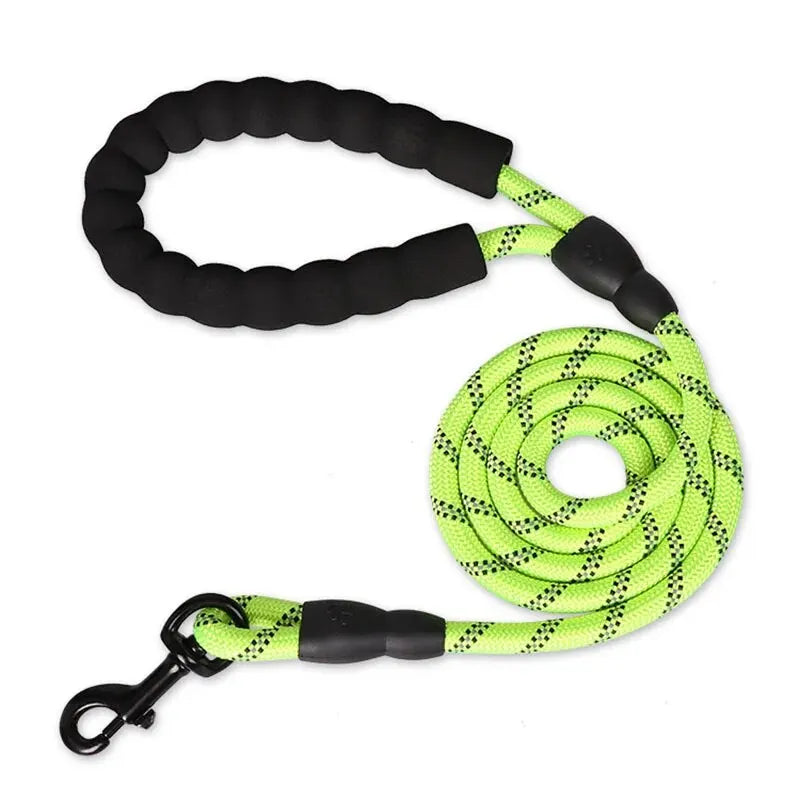 🐾 Reflective Heavy-Duty Dog Leash with Padded Handle for Strong Dogs