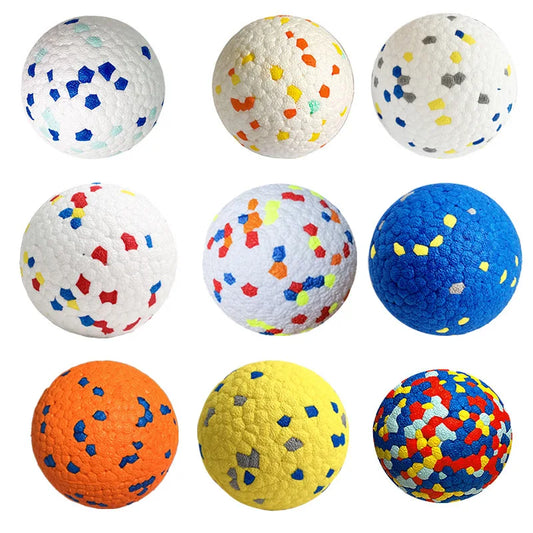 🐾 7.5cm High-Elasticity Floating Dog Toy Ball for Outdoor Play & Training