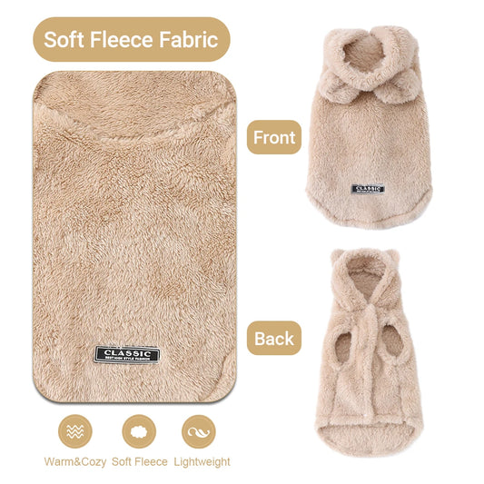 š§µ Warm Fleece Pet Hoodie Sweater for Small & Medium Dogs & Cats