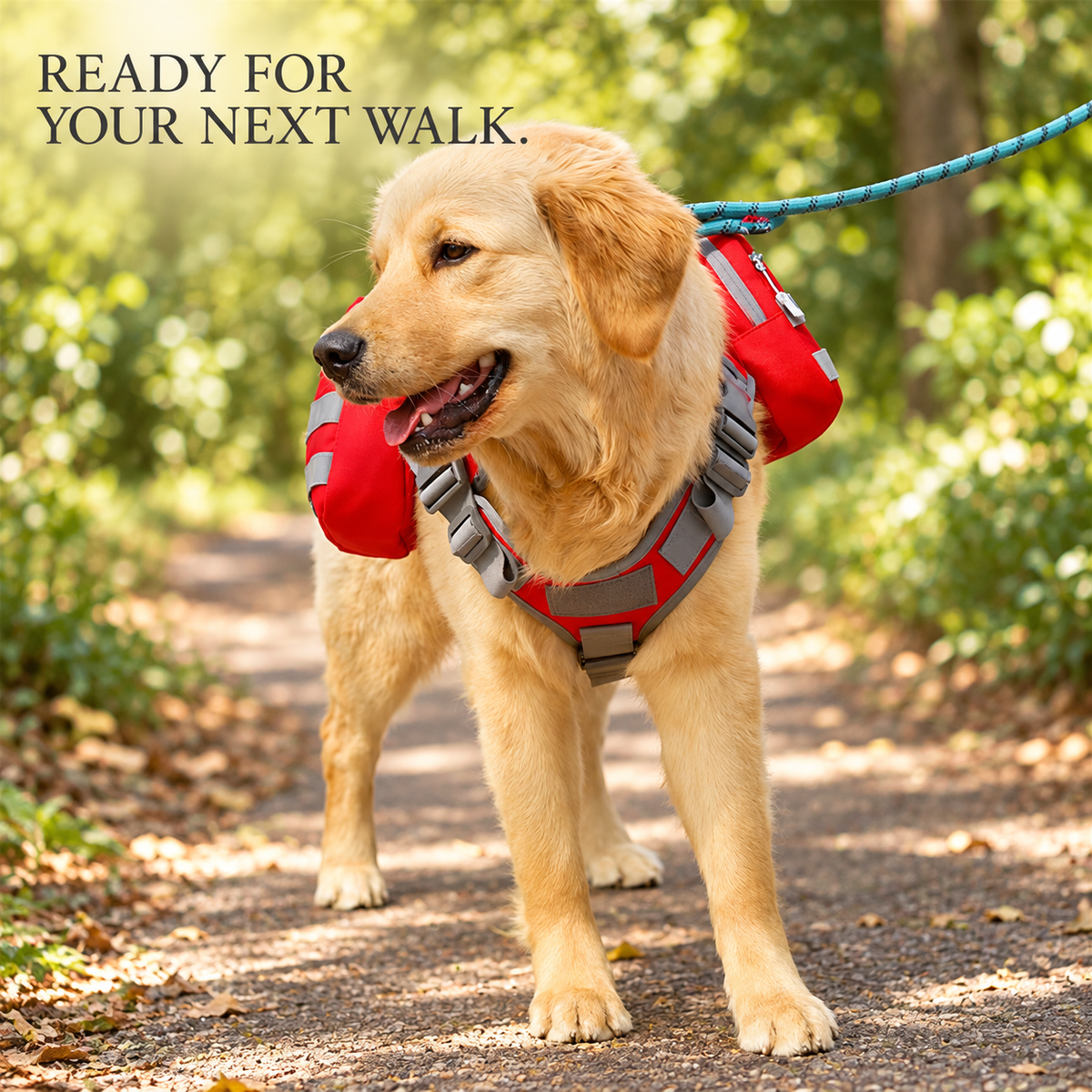 🐾Adjustable Dog Harness Backpack for Medium & Large Dogs