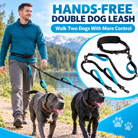 🐾 Heavy-Duty Shock-Absorbing Bungee Dog Leash