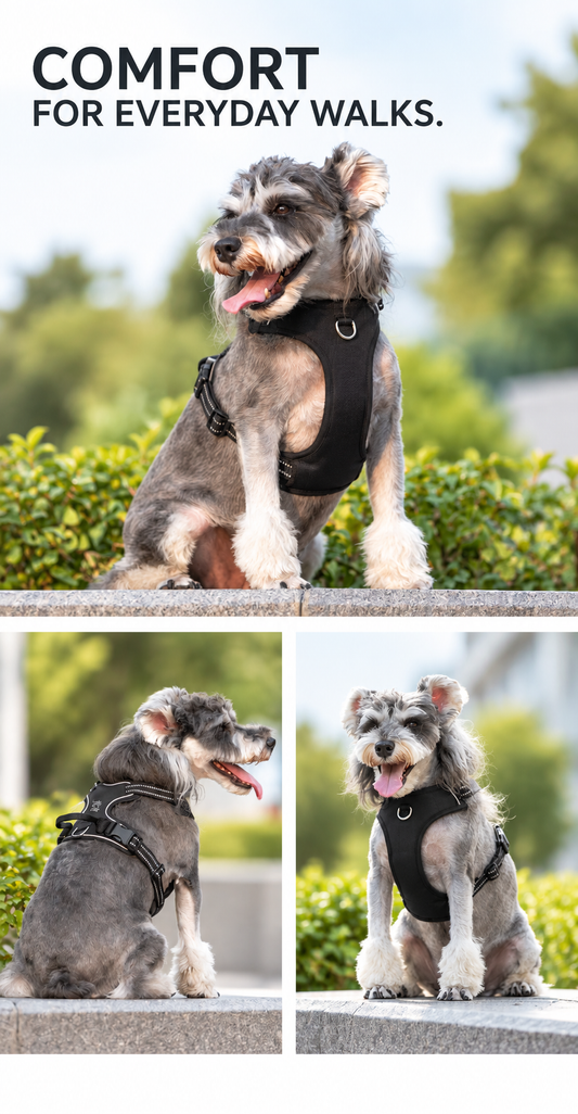 🐾SMALL COMBINATION No-Pull Reflective Adjustable Dog Harness for Small, Medium & Large Dogs