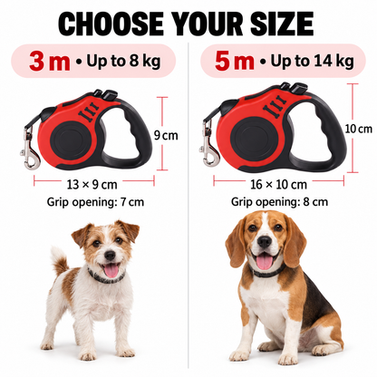 🐾 Automatic Retractable Dog Leash (3M / 5M)