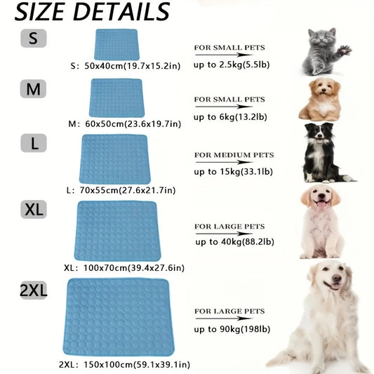☁️SURLYPETS Summer Cooling Mat for Small & Large Dogs & Cats