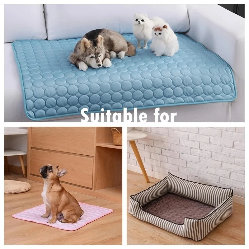 🐾SURLYPETS 夏用ひんやりマット 小型犬・大型犬・猫用