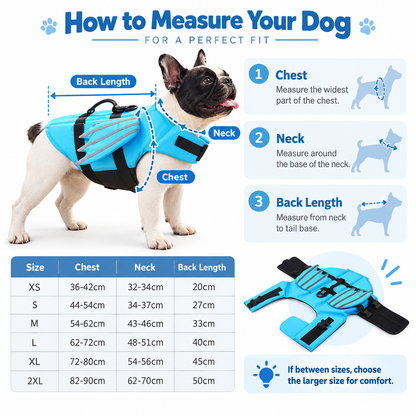🐾Dog Life Jacket & Summer Swim Vest with Wings