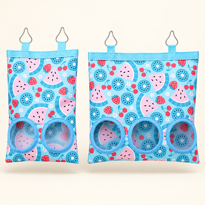 🐹 Hanging Hay Feeder Bag with 2/3 Holes for Rabbits & Small Pets