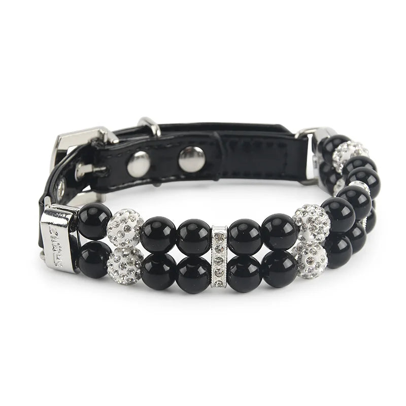 🐾Elegant Pearl & Rhinestone Pet Collar for Dogs & Cats