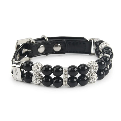 🐾Elegant Pearl & Rhinestone Pet Collar for Dogs & Cats