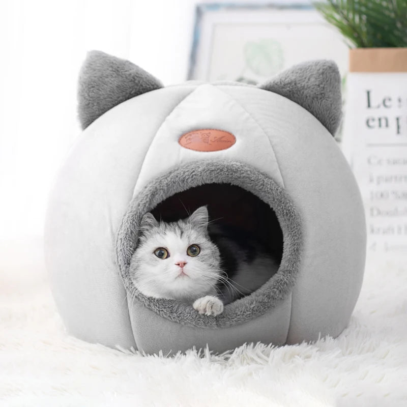 🏠Cozy Deep Sleep Cave Bed for Cats & Small Dogs