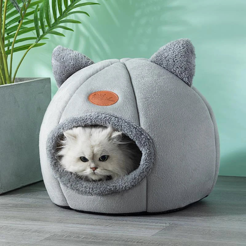 🏠Cozy Deep Sleep Cave Bed for Cats & Small Dogs