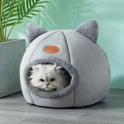 🏠Cozy Deep Sleep Cave Bed for Cats & Small Dogs