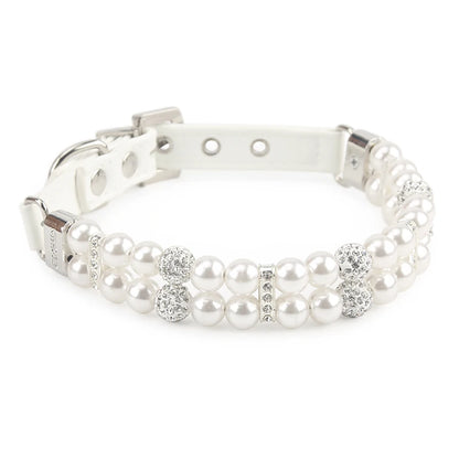 🐾Elegant Pearl & Rhinestone Pet Collar for Dogs & Cats