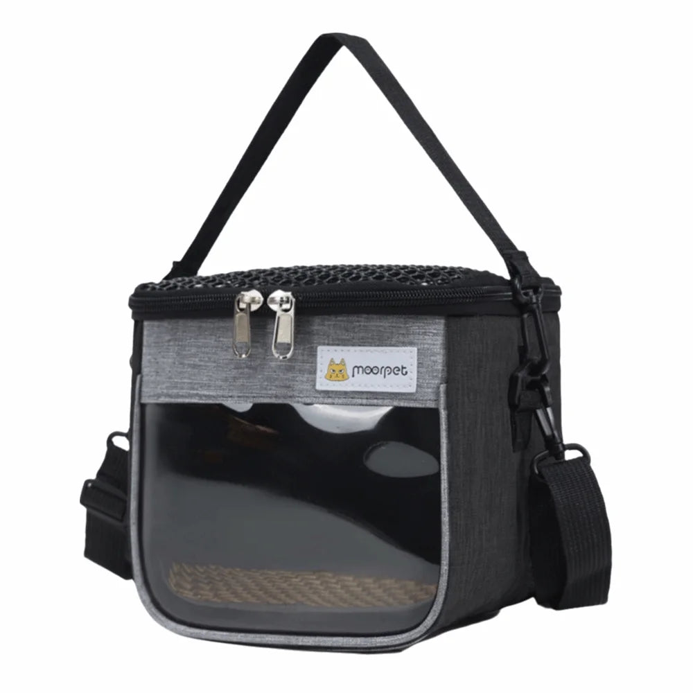 🎒 Portable Clear-View Pet Carrier Bag for Chinchillas & Small Pets