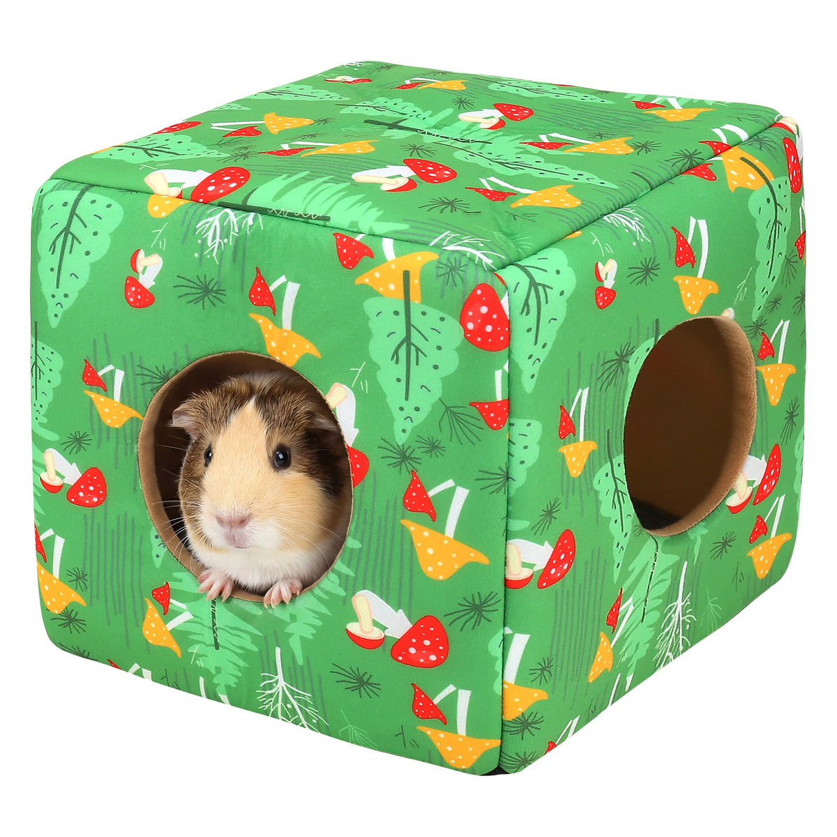 🐹Guinea Pig Hideout Washable Guinea Pigs Hiding House Habitats Cozy Bunny Rabbit Bed for Small Pet Hamster Chinchilla Accessories