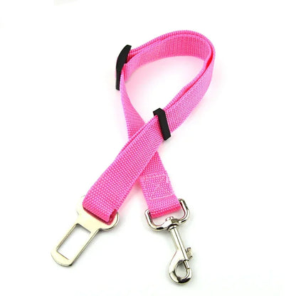 🐾 Adjustable Pet Car Seat Belt with Safety Clip for Dogs & Cats