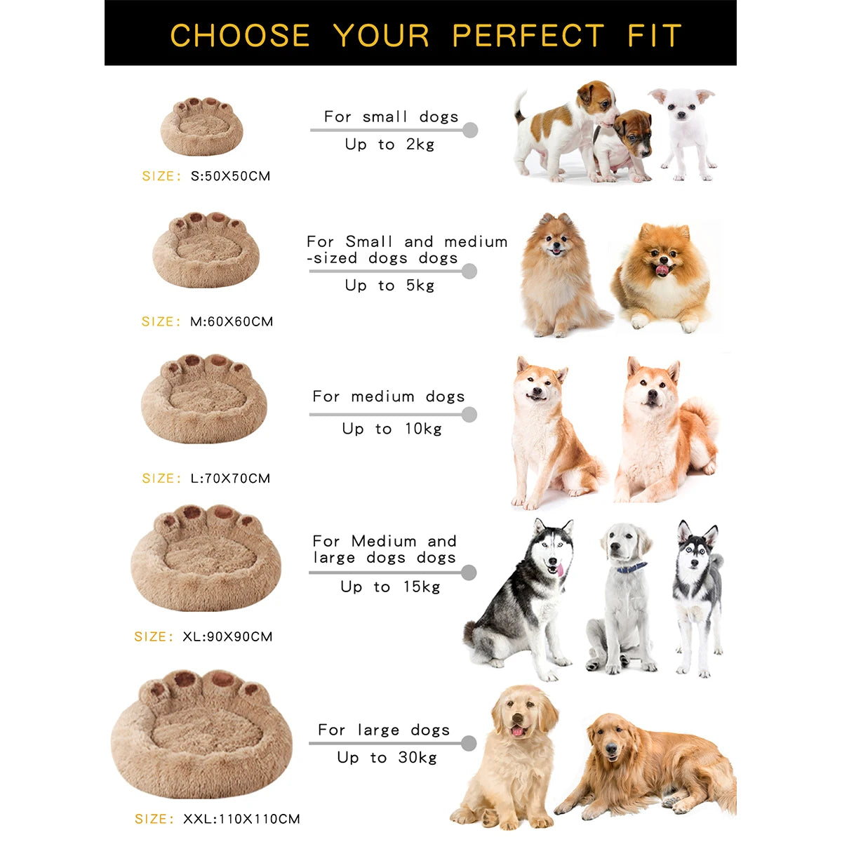 ☁️ Fluffy Winter Warm Pet Bed for Dogs & Cats