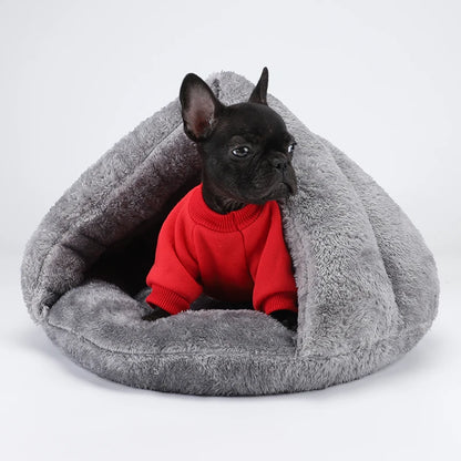 🏠SURLYPETS Warm Washable Plush Dog Bed for Small, Medium & Large Dogs & Cats