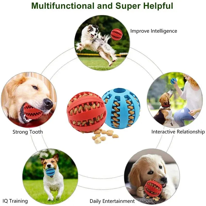 🐾 Bite-Resistant Treat Dispensing Dog Toy Ball for Interactive Play