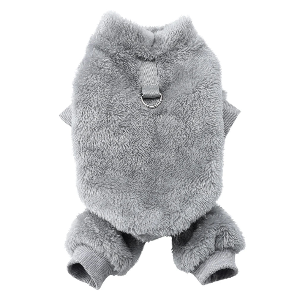 🧵 Cozy Fleece Dog Pajama Jumpsuit for Small & Medium Dogs