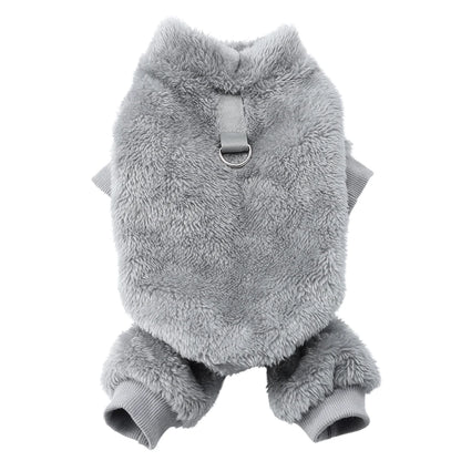 🧵 Cozy Fleece Dog Pajama Jumpsuit for Small & Medium Dogs
