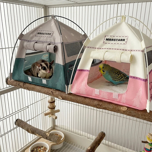 🐹 Breathable Foldable Mesh Small Pet Tent & Hideout