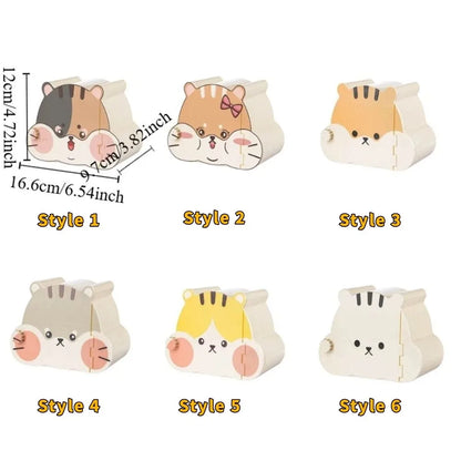 🐹 Cartoon Hamster Hideout House with Magnetic Door & Viewing Window