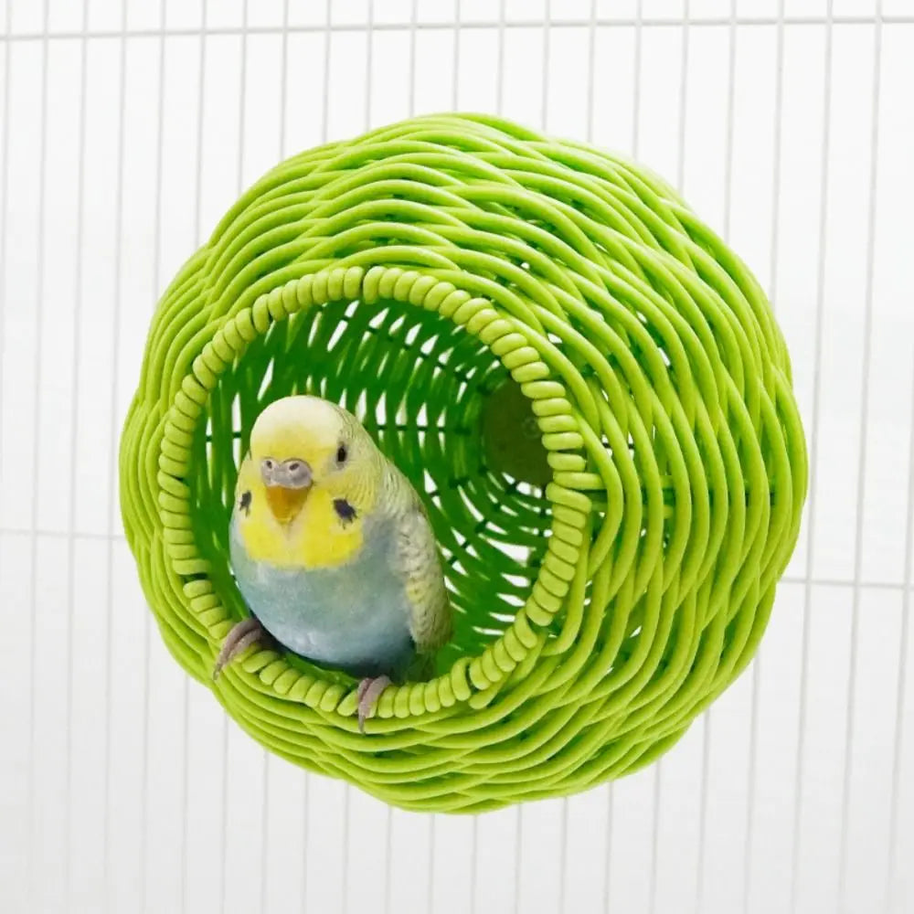 🐦 Handwoven Hanging Bird Nest with Breathable Spherical Design