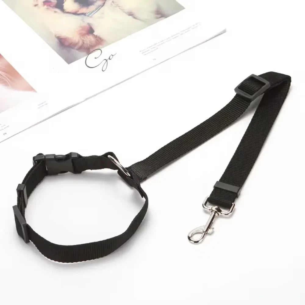 🐾 2-in-1 Adjustable Pet Car Seat Belt & Leash for Dogs
