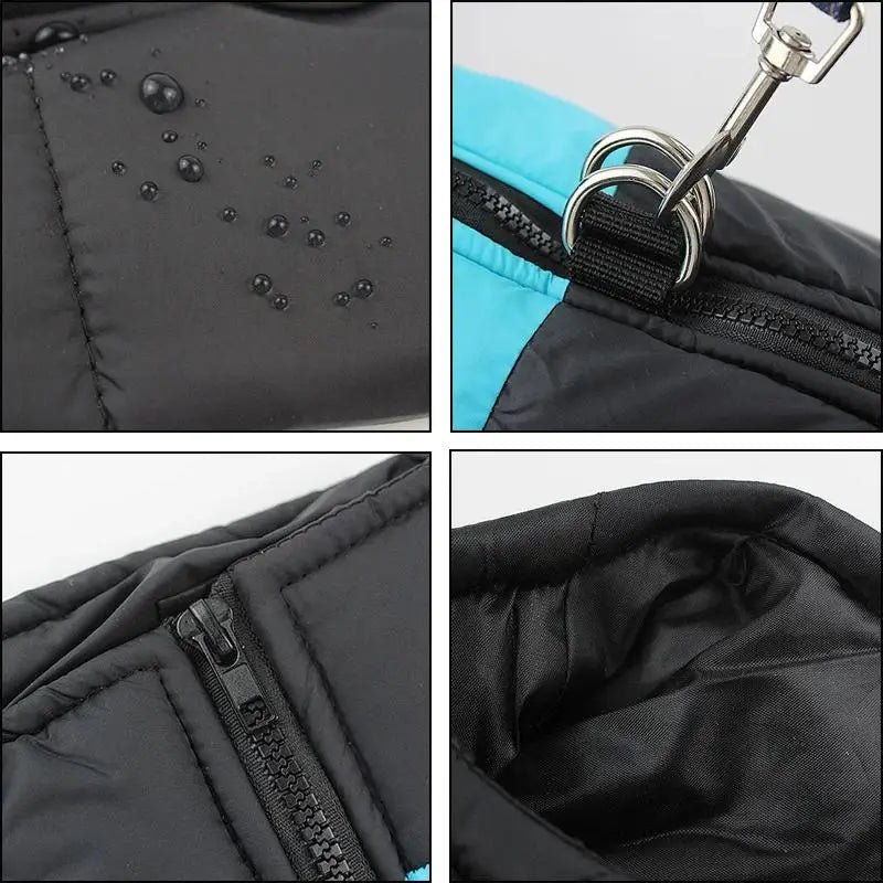 🧵 Warm Windproof & Waterproof Dog Jacket with D-Ring for Small & Large Dogs XS ~ 6XL