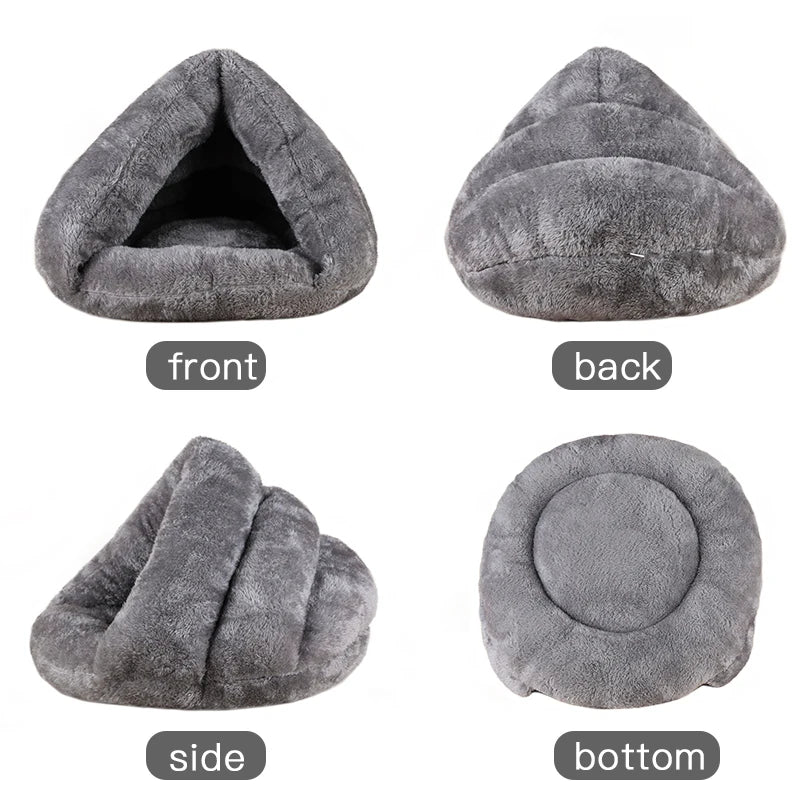 🏠SURLYPETS Warm Washable Plush Dog Bed for Small, Medium & Large Dogs & Cats