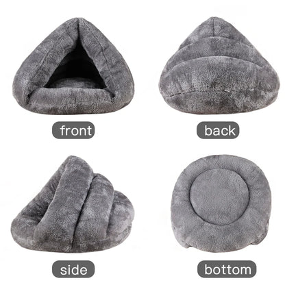 🏠SURLYPETS Warm Washable Plush Dog Bed for Small, Medium & Large Dogs & Cats