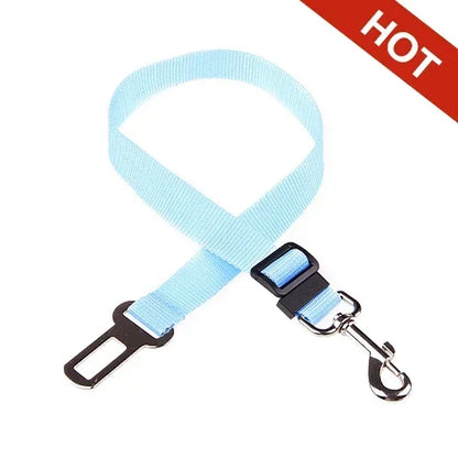 🐾 Adjustable Pet Car Seat Belt with Safety Clip for Dogs & Cats