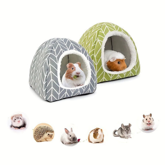 🐹 Guinea Pig & Hamster Hideout Bed Cave for Chinchillas, Hedgehogs & Rabbits