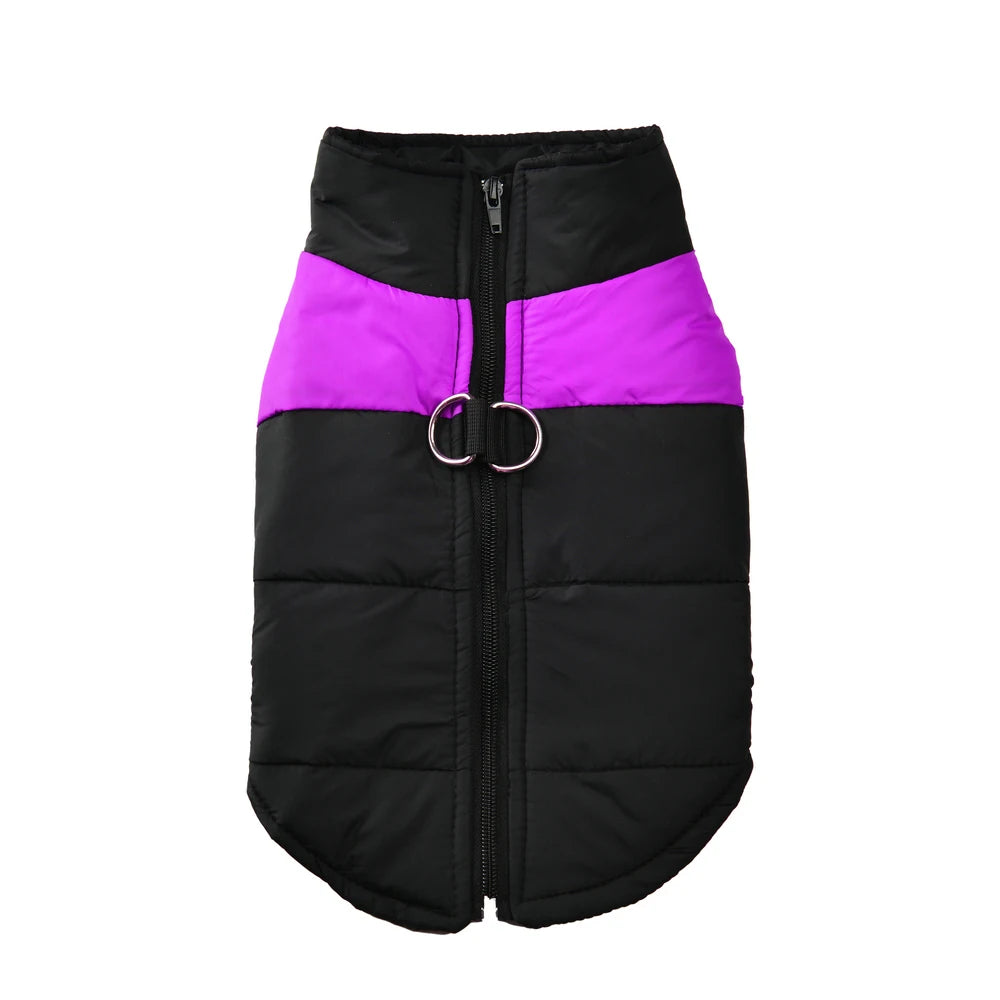 🧵 Warm Windproof & Waterproof Dog Jacket with D-Ring for Small & Large Dogs XS ~ 6XL