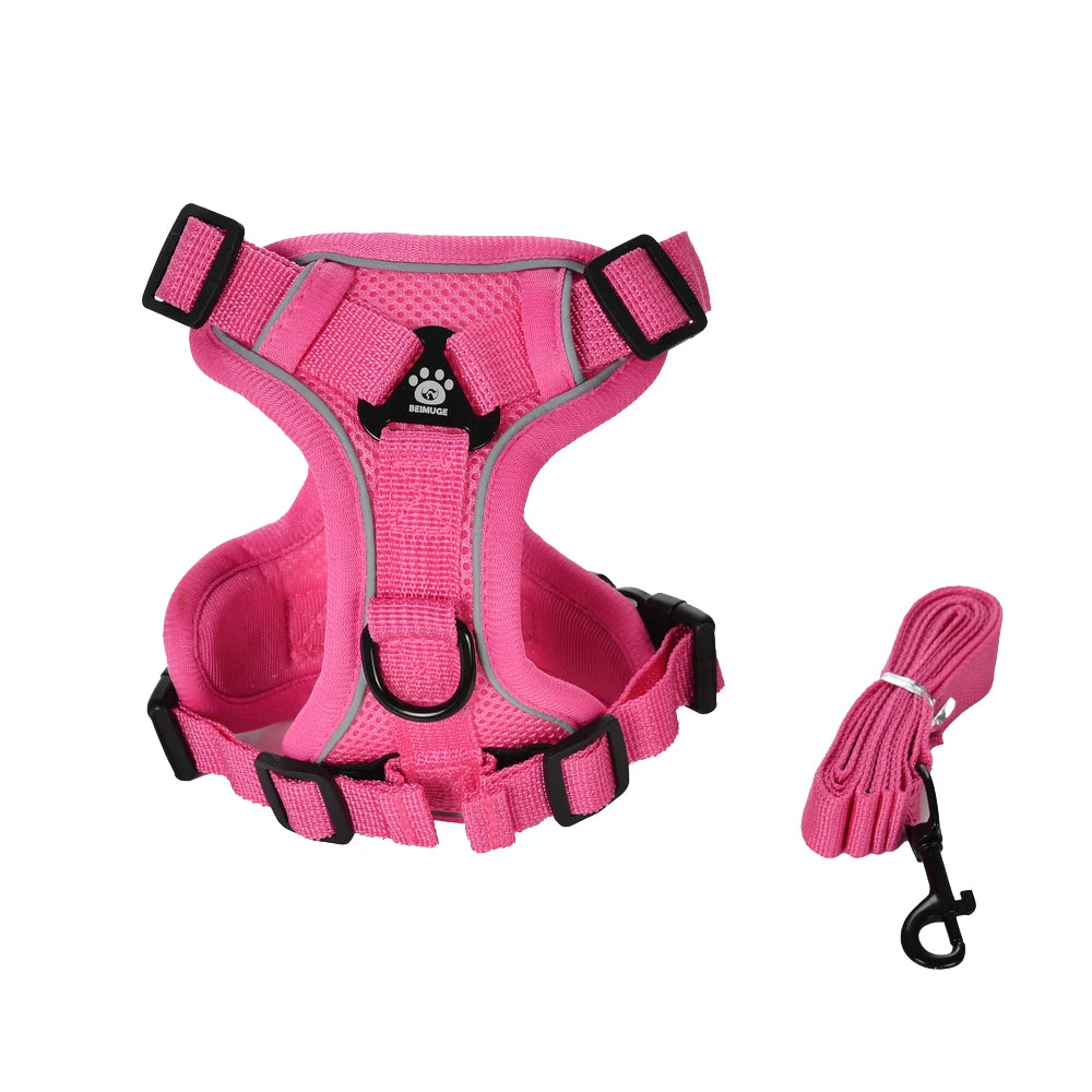 🐾 Reflective Adjustable Cat Harness & Leash Set for Outdoor Walking