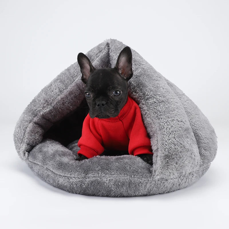 🏠SURLYPETS Warm Washable Plush Dog Bed for Small, Medium & Large Dogs & Cats