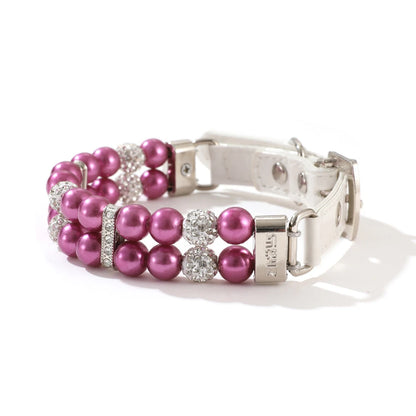 🐾Elegant Pearl & Rhinestone Pet Collar for Dogs & Cats