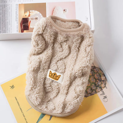 🧵 Soft Warm Fleece Sweatshirt for Cats & Small Dogs