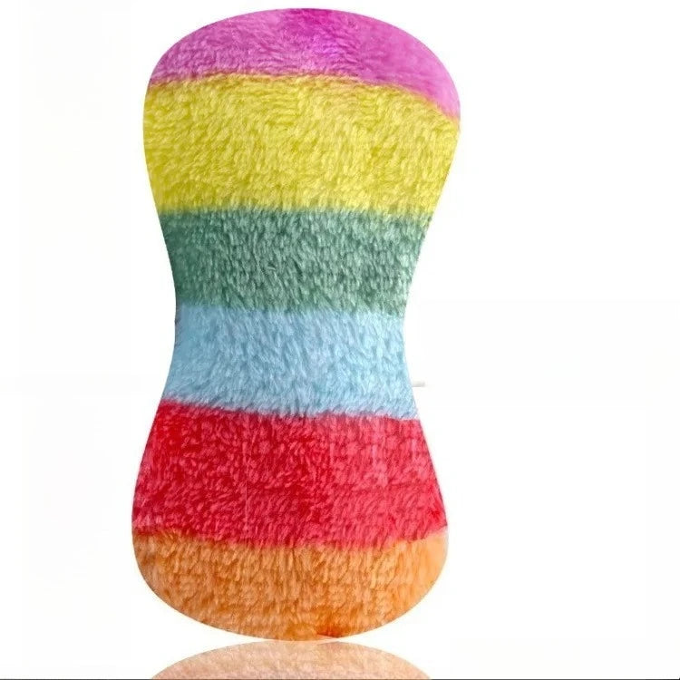 🐾 Funny Stuffingless Plush Squeaky Dog Toy with Crinkle Sound