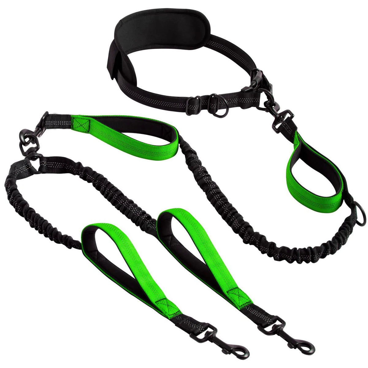 🐾 Heavy-Duty Shock-Absorbing Bungee Dog Leash