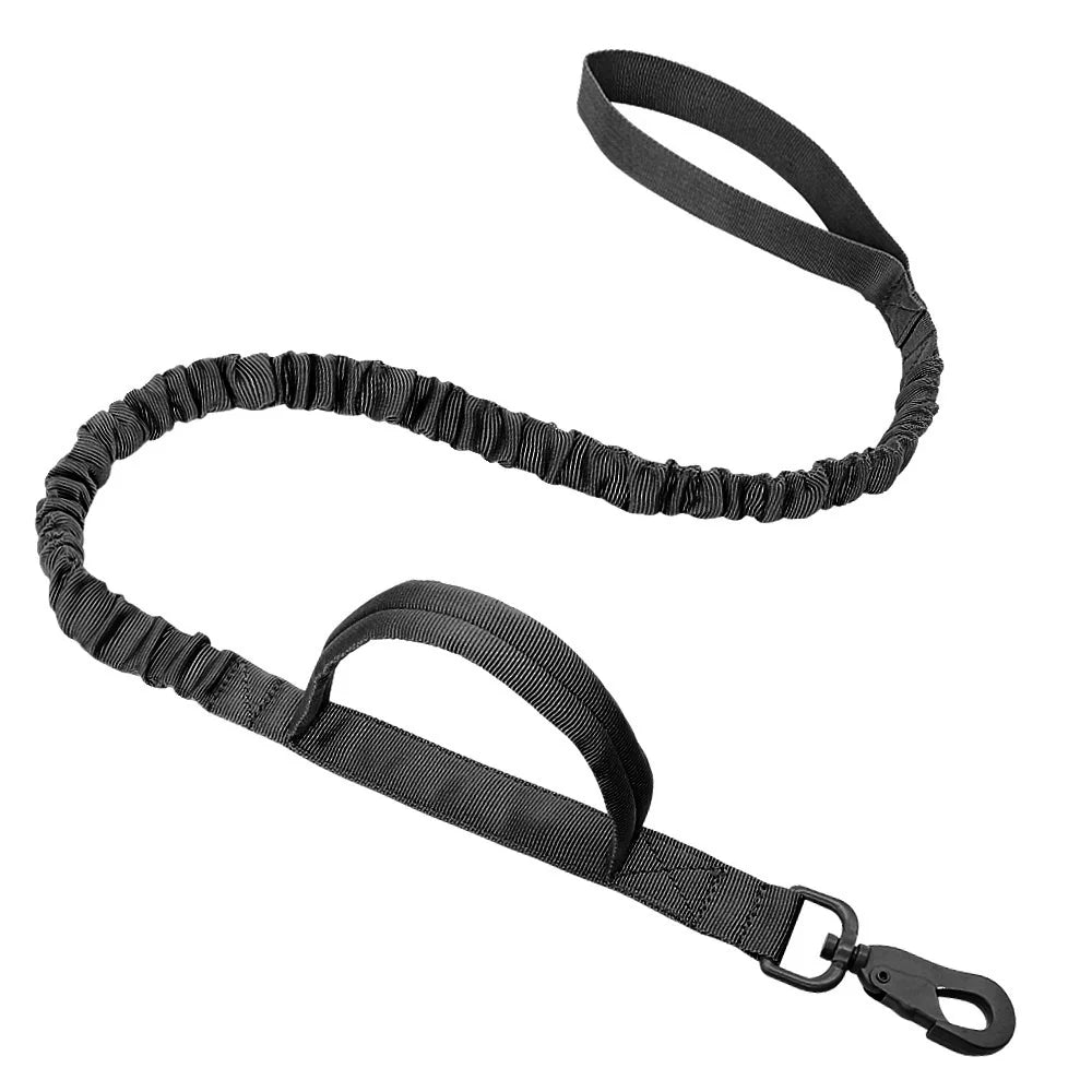 🐾 Military Tactical Dog Leash with Dual Handles