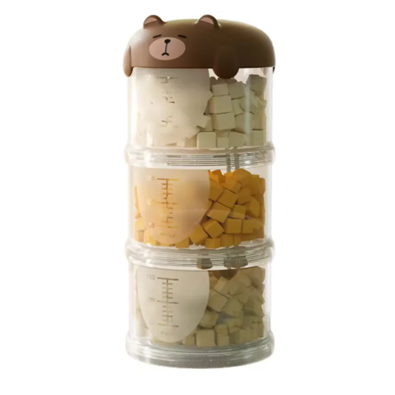 🐾 Portable Multi-Layer Pet Food & Treat Storage Container