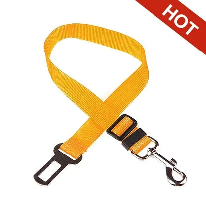 🐾 Adjustable Pet Car Seat Belt with Safety Clip for Dogs & Cats