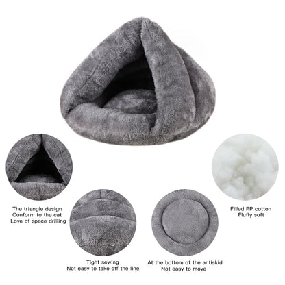🏠SURLYPETS Warm Washable Plush Dog Bed for Small, Medium & Large Dogs & Cats