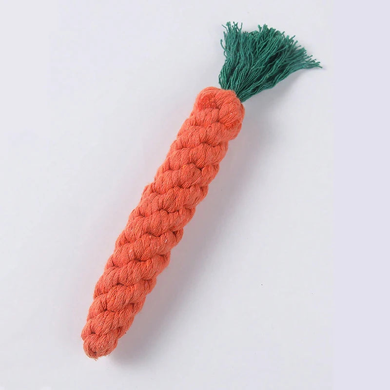 🐾 Handwoven Cotton Rope Knot Chew Toy for Small & Medium Dogs