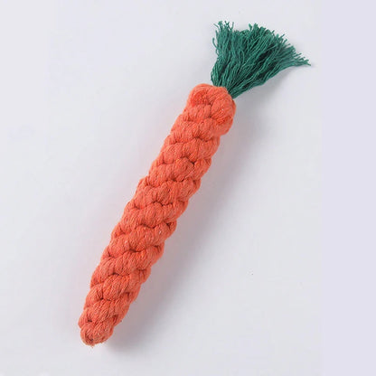 🐾 Handwoven Cotton Rope Knot Chew Toy for Small & Medium Dogs