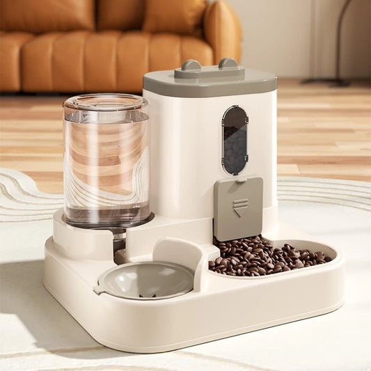 🐾 Automatic Cat & Dog Feeder with Spill-Proof Bowl & Water Dispenser.