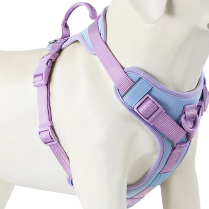 🐾 Luxury Chocolate No-Pull Adjustable Dog Harness for Small & Large Dogs